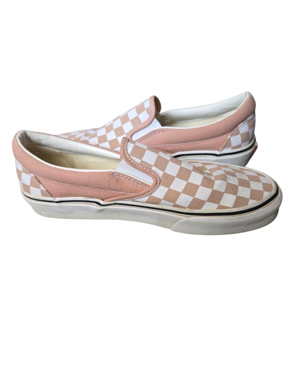 🌸 Vans Classic Slip-On Checkerboard Sneakers | Misty Rose | Women's 8.5 - Picture 9 of 13